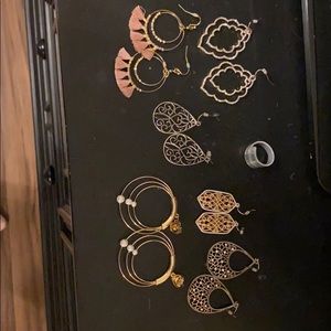Set of Earrings and a Ring